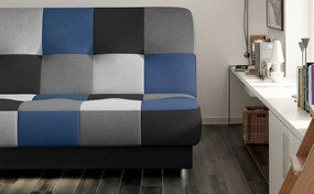Sofa rozkładana z funkcją spania CAYO czarna/szara ELTAP
