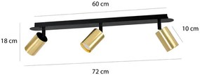 Biało złota nowoczesna lampa sufitowa D084 A5-K79