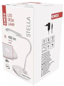 Biała lampa stołowa LED ze ściemniaczem (wys. 55 cm) Stella – EMOS