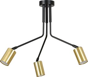 Czarna potrójna loftowa lampa sufitowa - D059 F1-R26