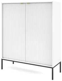 Komoda MILONA 2D 104 cm biała mat PIASKI Meble