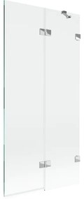 Mexen Lunar parawan nawannowy 2-skrzydłowy prawy 90 x 150 cm, transparent, chrom - 897-090-100-01-00-P