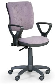 Krzesło biurowe MILANO II z podłokietnikami - szare