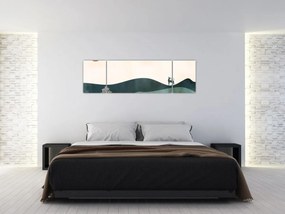 Obraz - Ilustrowany krajobraz (170x50 cm)