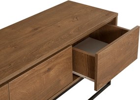 Stolik pod telewizor Milo Walnut and Black I, M