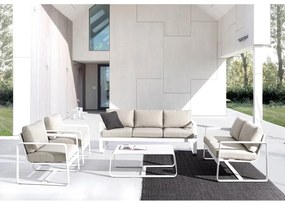 Biała aluminiowa sofa ogrodowa Merrigan – Bizzotto
