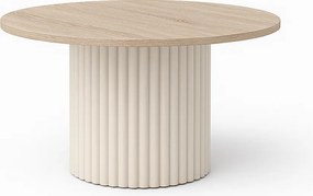 Okrągły stolik kawowy Pico o średnicy 58 cm, podstawa kaszmirowa