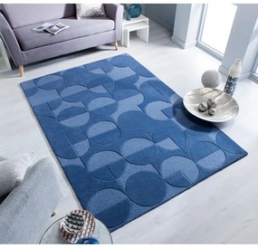 Niebieski wełniany dywan Flair Rugs Gigi, 120x170 cm