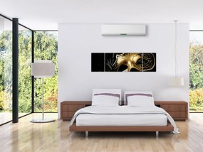 Obraz - Złoty drapak (170x50 cm)
