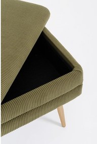 Zielona tapicerowana ławka Olga – Bizzotto