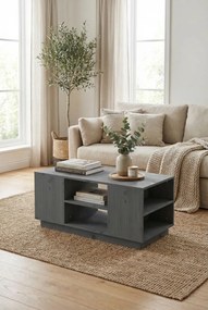 Szary prostokątny stolik kawowy skandynawski H3-A56