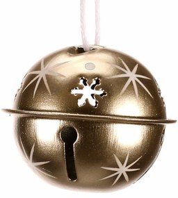 Zestaw wiszących świątecznych dzwoneczków, 6 szt.,metal, średnica 4 cm