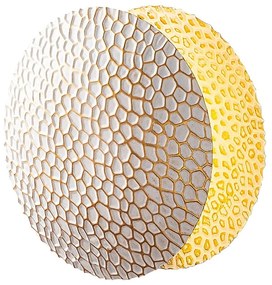 Kinkiet w biało-złotym kolorze LED ø 21 cm Yosma – Opviq lights
