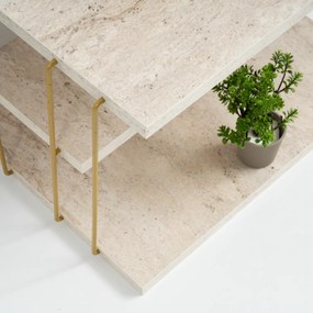 Stolik kawowy Lifon Gold Travertine
