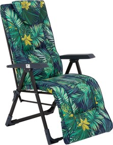 Fotel ogrodowy z podnóżkiem Mijas Plus Black Edition G051-02IB PATIO