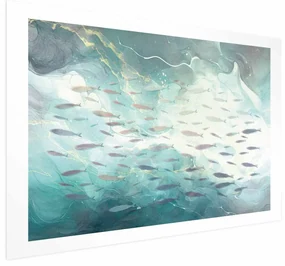 Plakat Ławica ryb 60x40 cm bez ramy z marginesem ARTGEIST B