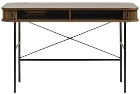 Biurko w dekorze dębu 60x120 cm Nola – Unique Furniture