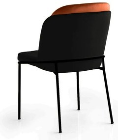 Zestaw krzeseł do jadalni Dore Tile Red and Black, 2 szt.