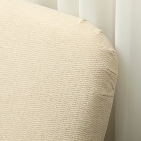 HOMCOM Dwumiejscowa Sofa, kompaktowa, przyjazna dla skóry, do 240 kg, 130x74x79 cm, Kremowa