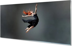 Szklany Panel Elegancja w Czarnej Sukni