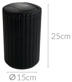 Kosz łazienkowy na śmieci, Swing Bin, 3l