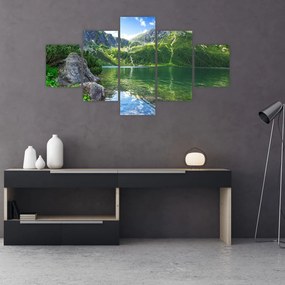 Obraz jeziora w Tatrach (125x70 cm)