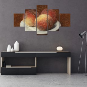 Obraz - Henri Fantin-Latour, Three Peaches on a Plate, reprodukcje (125x70 cm)