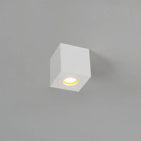 Nowoczesny kwadratowy reflektor łazienkowy biały - Capa