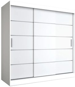 Szafa przesuwna biały mat 200 cm - Bohosa 6X