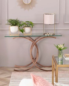 Konsola Chica rose gold 128x40x79cm