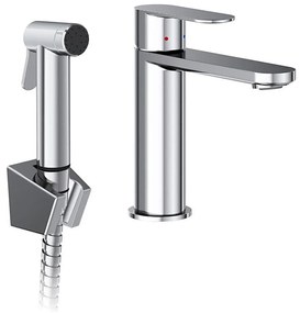 Ravak X070450 - bateria umywalkowa z bidetową słuchawką CHROME, błyszczący chrom