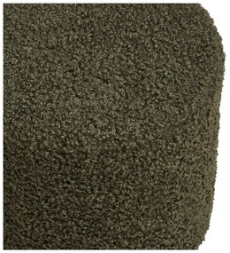 Zielony puf z materiału bouclé Ejby – House Nordic