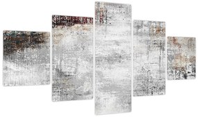 Obraz - Abstrakcyjne teksturowane płótno (125x70 cm)