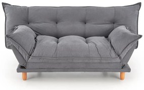 Sofa rozkładana z funkcją spania PILLOW szara HALMAR