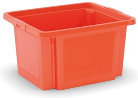 Pomarańczowy plastikowy pojemnik 42x35x23 cm H-Box S – KIS