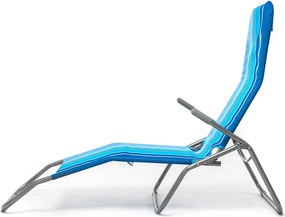 Happy Green Leżak plażowy niebieski, 142 x 60 x 96cm