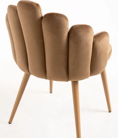 Zestaw 4 Krzese Hand Aksamitne