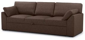 Brązowa rozkładana sofa 233 cm Janson – Scandic