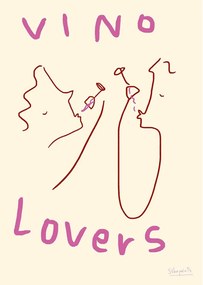 Plakat 50x70 cm Vino Lovers – Ruby Hughes – The Poster Club