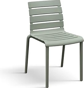 Zestaw 6 zielonych krzeseł z polipropylenu, z możliwością sztaplowania - GANDIA