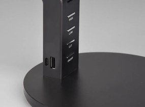 Lampa stołowa LED ze ściemniaczem w kolorze matowej czerni (wysokość 40 cm) Ava – Trio