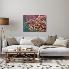 Obraz - Obraz olejny, Kwitnąca sakura (70x50 cm)