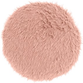 Okrągła poduszka dekoracyjna MATS 40 cm, różowa