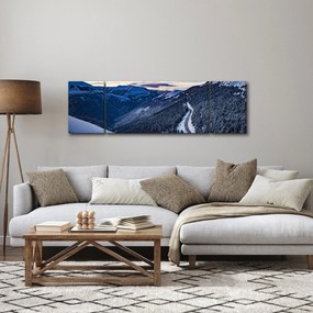 Obraz ośnieżonego stoku (170x50 cm)