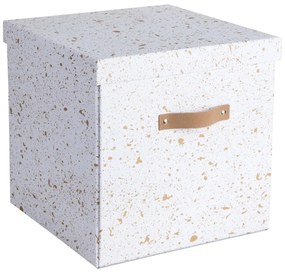 Pudełko w biało-złotym kolorze Bigso Box of Sweden Logan