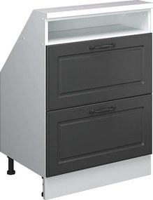 Szafka kuchenna na dach skośny antracytowy domek wiejski 60x46x81.6 r-line