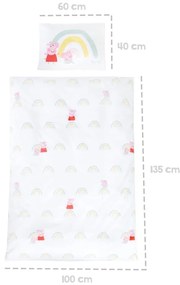 Bawełniana pościel dziecięca do łóżeczka 100x135 cm Peppa Pig – Roba