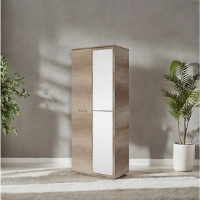 Szafa Otwierana Dwudrzwiowa z Lustrem 80cm x 200cm  CANION | Półki + Wieszak