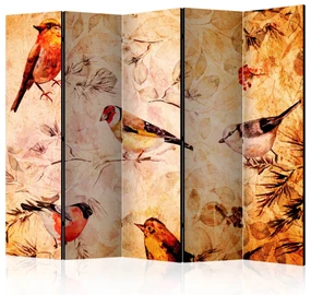 Parawan jednostronny Zwierzęta 225x172 cm 5-częściowy beżowy ARTGEIST B