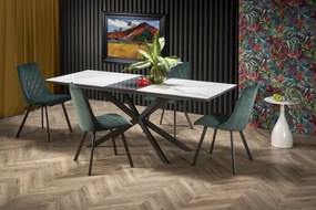 Krzesło tapicerowane K450 VELVET ciemnozielone HALMAR